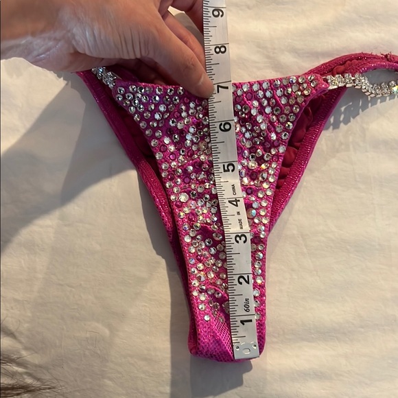 Pink Rhinestone Bikini Set - Picture 2 of 6